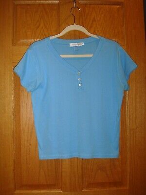 FRESH PRODUCE Top M Tahiti 3 Button Top  - $14.99