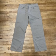 Eddie Bauer Original Fit Denim Men’s Size 34x32 Khaki Straight Leg - $13.10