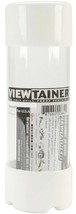 White VIEWTAINER small parts CONTAINER 2&quot; x 6&quot; clear tUbe slit Cap Stora... - $22.01