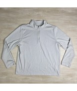 Rhone Pullover Mens 2XL Gray Quarter Zip Lightweight Waffle Knit Perform... - $926.45 MXN