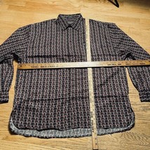 New Beverly Hills Polo Club Shirt Mens Sz 2XL Black Red Plaid Button Long Sleeve - £11.83 GBP