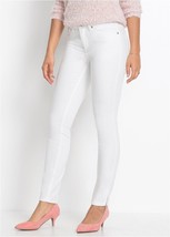Body Flirt Bianco Slim Fit Jeans UK 24 Taglie Forti (fm43-22) - £24.11 GBP