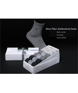 6 pr./set Men&#39;s Silver Fiber Antibacterial Deodorization Casual Dress So... - $122.10 CAD