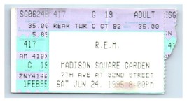 R.E.M. Konzert Ticket Stumpf Juni 24 1995 Madison Square Garten New York Stadt - £30.62 GBP