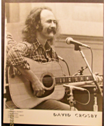 DAVID CROSBY : (RARE VINTAGE ORIG, ROCK &amp; ROLL RECORD PROMO PHOTO) 70.S ... - $1,815.88 MXN
