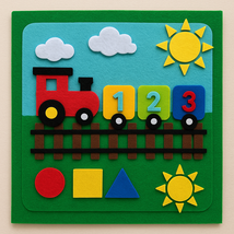 Felt Quiet Book Page Train Railway Theme (Educational Toy for Kids) PDF ... - $7.20