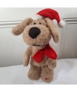 Talking Friends BEN Christmas Dog Plush Santa Hat Scarf HO HO HO toy ani... - $44.00