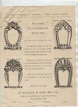 R Wallace Silver 1835 Astoria Joan Anjon Stuart Patterns Ad Wallingford ... - $17.82