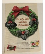 1994 M&amp;Ms Christmas Vintage Print Ad Advertisement pa18 - £5.41 GBP