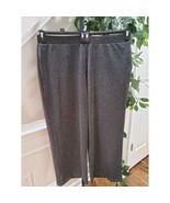 Alfani Women&#39;s Gray Polyester High Rise Pull On Wide Legs Trouser Pant S... - $78.53 CAD