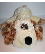 Dan Dee Floppy Pal Cream Brown Ears Puppy Dog 17&quot; Plush Lying Stuffed So... - £20.10 GBP