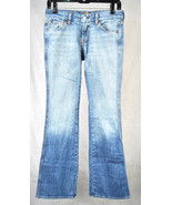 7 For All Mankind Seven A Pocket Windsor Lemon Yellow Blue Jeans 26 USA ... - $55.43 CAD