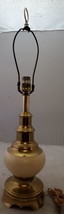 Hollywood Regency Mid Century Modern Stiffel Hanging Brass Table Lamp - £19.84 GBP