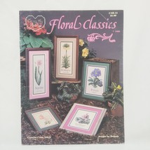 Floral Classics Cross Stitch Pattern Leaflet Book CSB14 Cross My Heart 1986 - £12.19 GBP