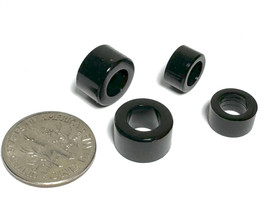 4pc TOMY-SRT Bulldog Slot Car Chassis Tune Up Front + Rear Tires Set Black 7796 - £3.97 GBP