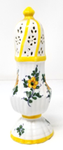 Meiselman Pottery Shaker Floral Hand Painted Ceramic Large Single Vintage - $18.95