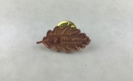 Molbaks&#39; 2 Years Service Award Leaf Collectible Souvenir Pin 1&quot; x 1/2&quot; - £11.03 GBP