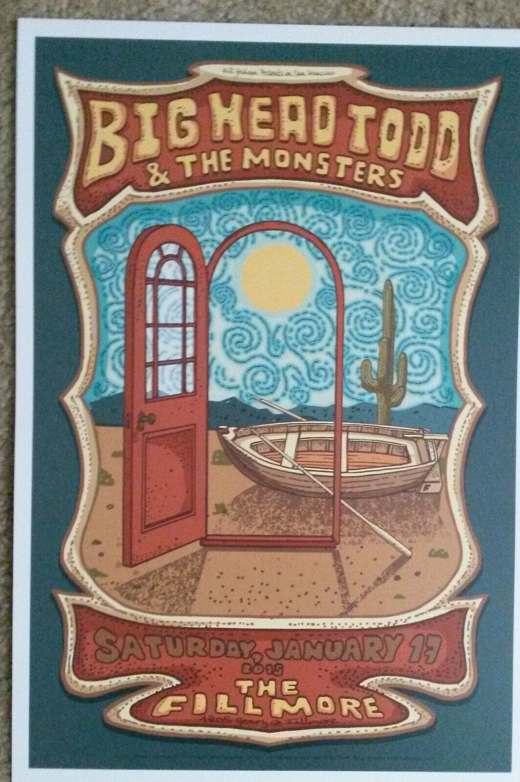 Mint BIG HEAD TODD AND THE MONSTERS Fillmore Poster 15 - $22.49