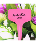 20 Pcs Pink T-Shape Plant Labels Reusable Waterproof #MNTS - £7.81 GBP