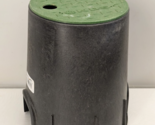 NDS Round 6 inches Valve Box and Cover 9 inches Height Black Box Green I... - $10.88