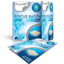 PatchMD Focus Plus Topical Patch 30 Day brain health ADHD New Version - £10.96 GBP