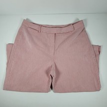 Liz Claiborne Liz sport Audra Womens Pink White Striped Capri Pants Size 16 - £15.95 GBP