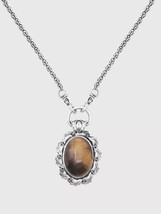 John Varvatos Tigers Eye Pendant Necklace. - £645.20 GBP