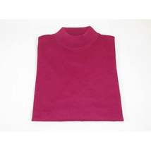 Merinos Wool Sweater PRINCELY Made in Turkey Soft Knits Mock 1011-00 Fuchsia image 3