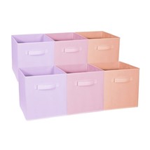 Sorbus 11 Inch Cube Storage Organizer Bins - 6 Pack - Foldable Storage Cubes - R - £35.15 GBP