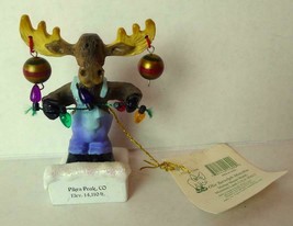 Mother Moose World Olie Yurselph Mooskin Pikes Peak Colorado Ornament - £11.26 GBP