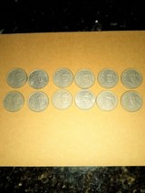 Lot of 12 1987 Benito Juarez 50 Pesos Circulated Coins - £20.45 GBP