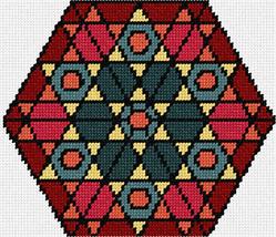 Pepita Needlepoint Canvas: Hexagon Star, 7&quot; x 6&quot; - $50.00+