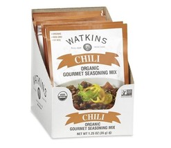 Watkins Chili Organic Gourmet Seasoning Mix 1.25 oz, pack of 12 BB 06-20-24 - £8.59 GBP