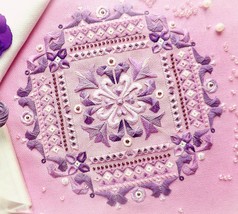 Flower Biscornu Cross Stitch Blackwork pattern pdf Pincushion Embroidery... - $9.99