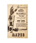 1957 Hotel Mapes The Body Theatre Play Advertisement Musical Buddy Leste... - €25,73 EUR