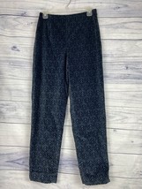 Vintage Talbots Velvet Side Zip Pants Womens 6 Mid Rise Cotton Stretch USA - £7.07 GBP