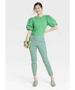 Women&#39;s High-Rise Slim Fit Ankle Pants - A New Day -Green Size 4. NWT. F - £10.11 GBP