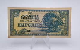 Half Gulden, Japanese Occupation in Indonesia ~ WWII ~ Circulated AU - $5.93
