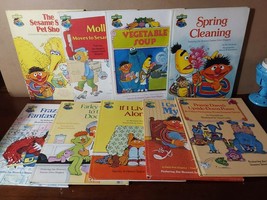 Sesame Street Book Club Hardcover Books 1980s Learning Stories Lot 26 BIg Bird - $37.07