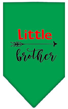 Little Brother Screen Print Bandana Emerald Green Small - £9.15 GBP