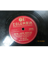 10&quot; 78 rpm RECORD COLUMBIA 36945 LES BROWN DAY BY DAY DOCTOR LAWYER INDI... - £8.01 GBP