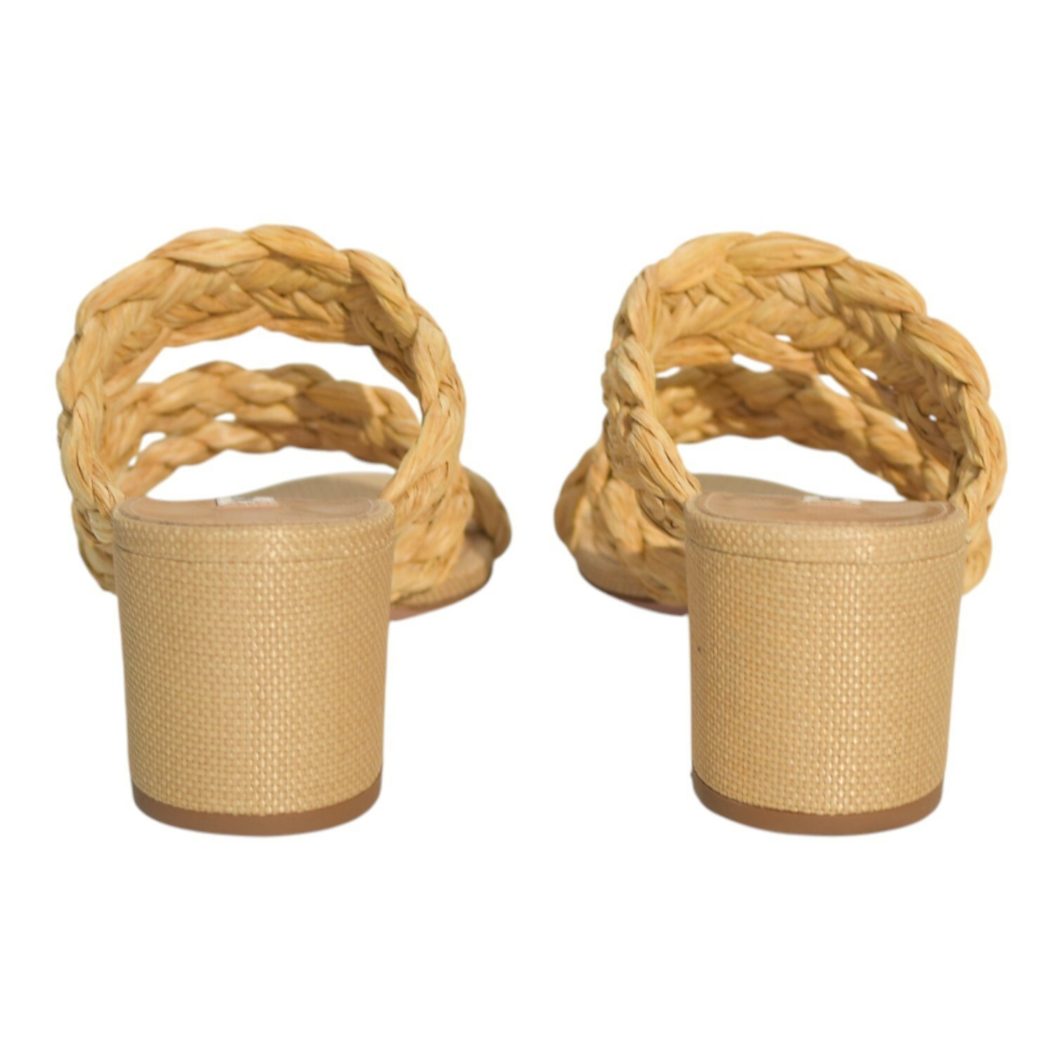 Aquazzura Costiera 50 natural beige raffia sandals medium heels size 38,5-8,5US Item image 4