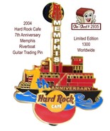 Hard Rock Cafe 7th Anniversary Memphis Riverboat 2004 Trading Pin Limited - £14.91 GBP