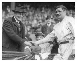 President Warren G. Harding Handshaking Babe Ruth New York Yankees 8X10 Photo - £6.67 GBP
