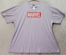 Marvel T Shirt Top Womens Large Lilac Black Panther Oversized Cotton Crew Neck - £14.52 GBP