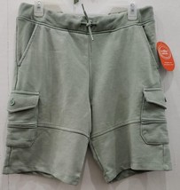 Wonder Nation Boy&#39;s French Terry Cargo Shorts Green Size XXL (14-16) - $18.80