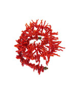 Vintage Natural Salmon Branch Coral Necklace 23&quot; - $195.00