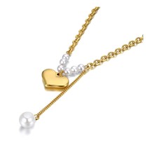 Lokaer Fashion Stainless Steel Lovely Heart Charm Necklaces Bracelets Earrings J - £17.77 GBP