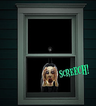 Scary Creepy Peeper Screaming Banshee Prank Window Prop Halloween Decoration NEW - £32.30 GBP