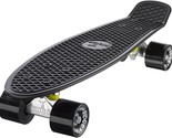 RIDGE Skateboard Retro Solide Schwarz Länge 56CM Höhe 11CM - $44.79